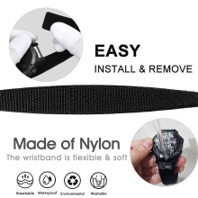 YOOSIDE for Garmin Fenix 7 / 6 / 5 / epix Pro 47mm Hook and Loop Nylon Watch Strap, 22mm Quick Dry Ultralight Sport Wrist Band for Forerunner 955, In