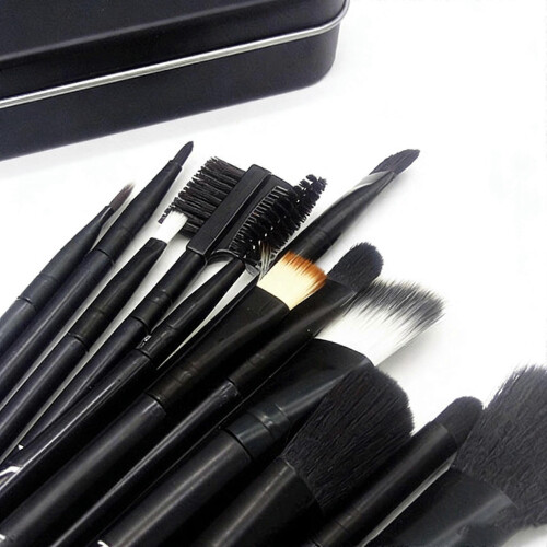 Ma-c 12-Piece Makeup Brush Set in a Metal Case, Gift 1