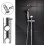 Shower Head Bracket for Grohe, 19mm Metal Wall Mount Holder with Rail 5