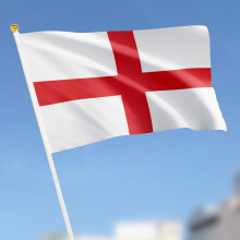 30PCS Mini England Flag Decorations for the 2026 World Cup St Georges Flag Hand Held Small Flags 14x21cm with Handle ideal for the World Cup Football