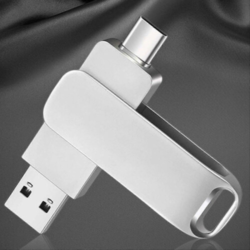 TYPE-C Metal Pen Drive 128GB Waterproof USB Flash Drives 1