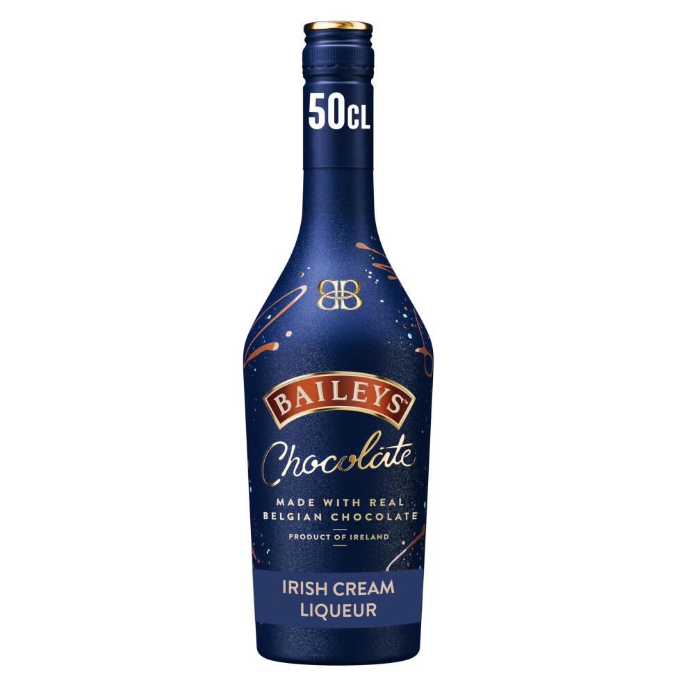 Baileys Chocolate Liqueur | 15.7% Vol | 50Cl | Real Belgian Chocolate | Award-Winning | Great Over