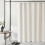 Natural Linen Shower Curtain - Waterproof Bathroom Curtain Panel with Hooks   B 3