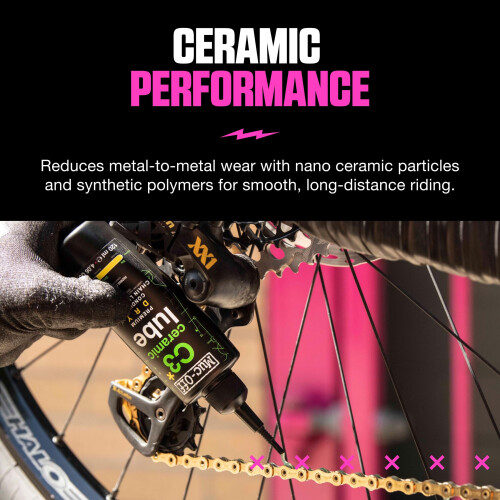 Muc-Off C3 Dry Weather Ceramic Lube - Ultra Durable Biodegradable 2