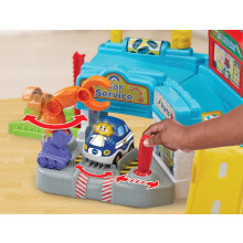 VTech Toot-Toot Drivers Repair Centre, Car Play Sets, Vehicle Tracks for Kids with Fun Lights, Phrases and Songs, Gift for Boys & Girls Ages 1, 2, 3,
