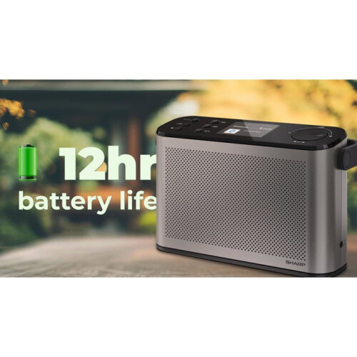 Sharp SHARP Osaka DR-P540 Bærbar Radio Grå-Sort 2