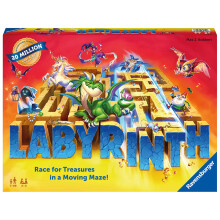 Ravensburger Labyrinth Moving Maze Family Board Game for Kids and Adults Age 7+ | Classic Strategy Maze Game for 2–4 Player for Boys and Girls | Awa