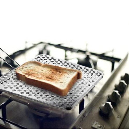 ibili 810400 "Clasica" Foldable Tin Plate Bread Toaster, Silver, 20 x 1