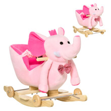 2-in-1 Plush Baby Rocking Horse for 18+ Months