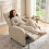 Homcom Sillón Relax Reclinable Beige 65 x 87 x 98 cm 2