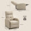 Homcom Sillón Relax Reclinable Beige 65 x 87 x 98 cm 3