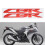 Waterproof Motorcycle Stickers Red 19