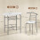 Homcom HOMCOM Breakfast Bar Table and Stools Set, Dining Room Set with Shelf 3