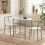 Homcom HOMCOM Breakfast Bar Table and Stools Set, Dining Room Set with Shelf 7
