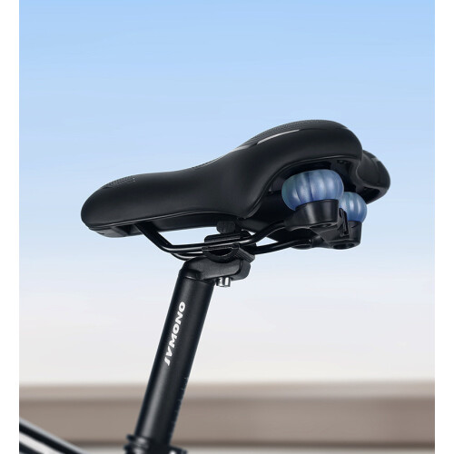 Comfortable Black Bicycle Saddle - Enhanced Riding Experience 2