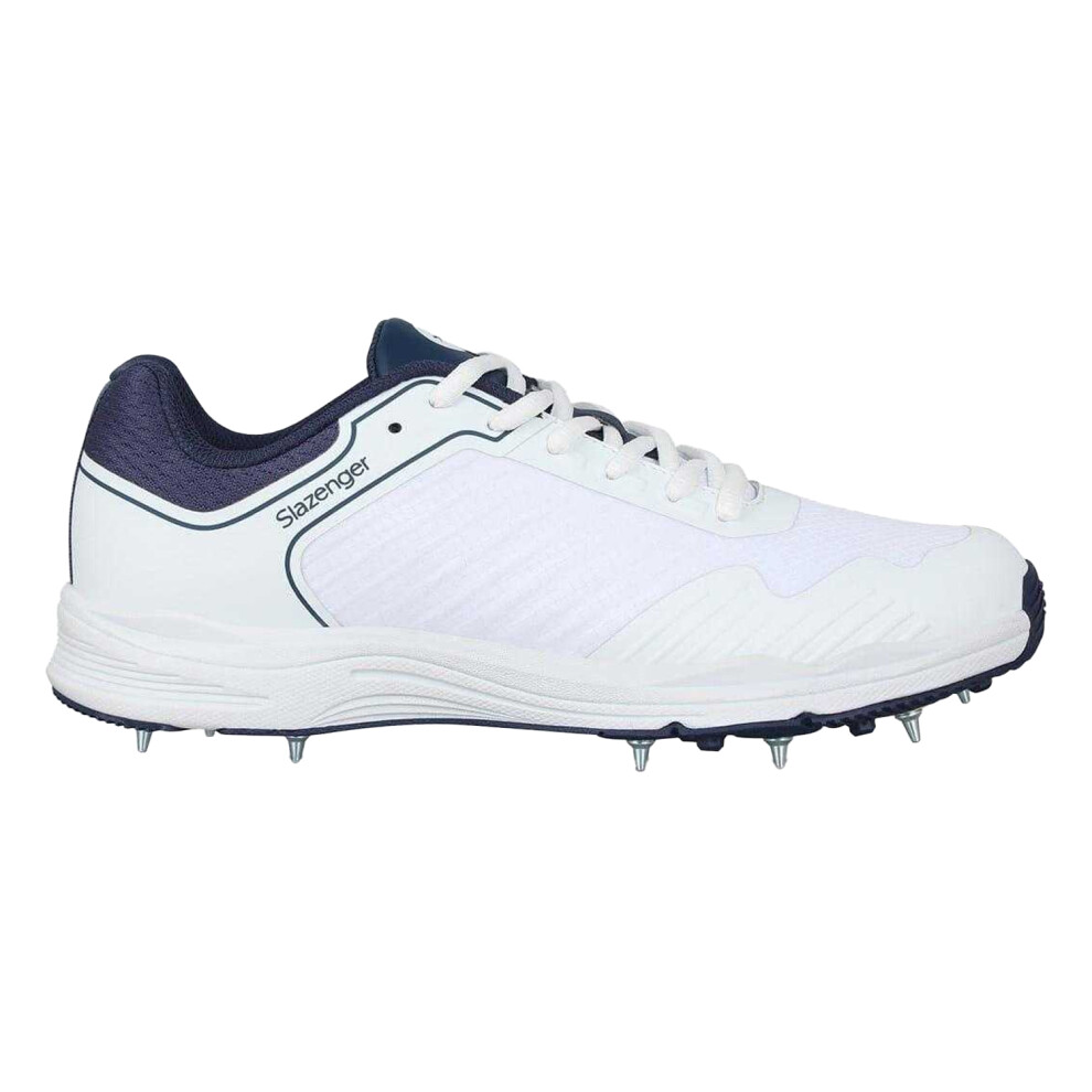 Slazenger (8 Uk, /Navy) Mens Cricket Spikes White