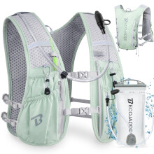 BECOJADDE Running Vest Hydration Backpack Lightweight 5L Water Pack with One 1.5L Water Bag for Men Women, Running Backpack Hydration for Marathon, T
