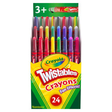 CRAYOLA Twistables Special Effects Colouring Crayons - Assorted Colours (Pack of 24), Simply Twist for More Colouring Fun - No Need to Sharpen, Ideal