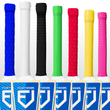 FORTRESS Cricket Bat Grips - Premium Rubber Material | Provides an Elite Level of Grip | Suitable for All Cricket Bats (Players, White)