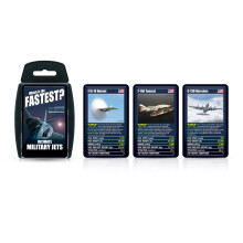 Top Trumps Ultimate Military Jets Classics Card Game, learn facts about the Dassault Rafale and the E-3 Sentry in this educational packed game, 2 plu