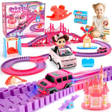 Tragik Track Toys for 3-6 Year Old Girls, Princess Construction Toys for 3 4 5 6 Year Olds Girls Gifts for 3-12 Year Olds Girl Birthday Presents Girl