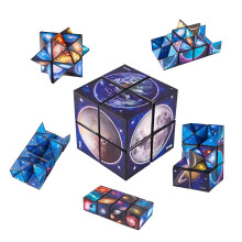 Foyscr 2 in 1 Infinity Cube Toy,6 7 8 9 10 11 years old boy gift for 8-12 years old kids,3D Puzzle Cube set is a birthday gift for girls,boys,childre