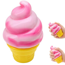 Ice Cream Squeeze Sensory, Soft Textured Ice Cream Design with Hand-Friendly Size, Single Piece with Durable Material