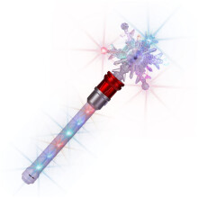XJSGS- Light Up LED Wand Star Light Flashing Wands,Magic Wand Rotating Toy for Girls and Boys christmas & birthday gift (Red)