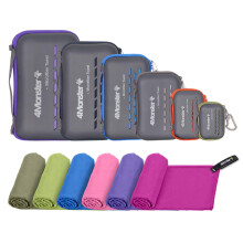 4Monster Microfibre Travel Towel - Quick Dry, Lightweight, Ultra Soft, Super Absorbent Compact Camping Towel for Sports, Gym, Beach, Camping, Yoga, S