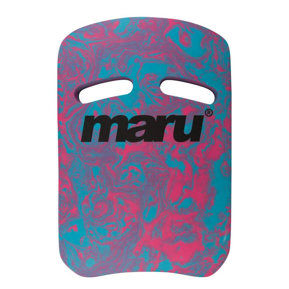 Maru Swimming Kickboard (Blue/Pink) – Buoyant Foam Swim Float For Kick Strength & Technique – L42 X W28cm – Easy-Grip, Non-Chafing Swimming Floa