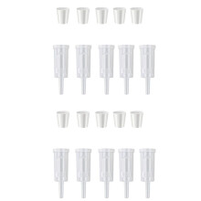 10 Pack Exhaust Seal Valve with Rubber Airlock Stopper Twin Airlock for Wine Making, Beer Brewing Glass Carboy Fermenter