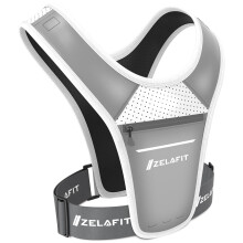 ZelaFit Running Vest Phone Holder – Running Vest Women & Mens – Adjustable Reflective Running Phone Holder – Ultra-Lightweight Running Bag & B