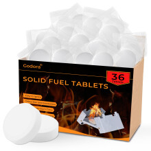 Godora 36 PCS Wax Block, Energy Firelighters, Solid Fuel Safe & Fast, For BBQ, Wood Burner, Log, Grill, Campfire, Multi-fuel Stove