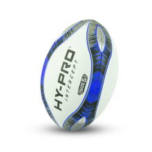 Hy-Pro Intercept Rugby Ball - Rugby Ball for Kids and Adults, For Use in the Garden, Recreation and Matches - Official Size 5 Training Ball, Blue