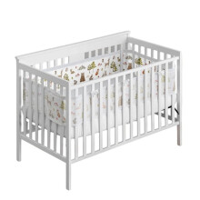 Breathable Mesh Crib Liner Set for Boys/Girls, Baby, Infants/Newborn Nursery (Animal Friends, Bear, , Hedgehog)