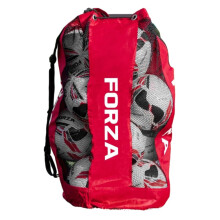 FORZA Premier Ball Carry Bag | Drawstring Football, Basketball, Netball & Volleyball Mesh Bag | 5 Colours - Heavy Duty Equipment Holdall | 12 Ball Ca