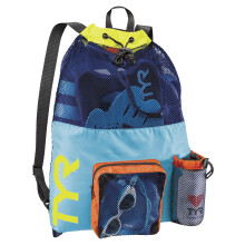 TYR Big Mesh Mummy Backpack Mesh Bag - Blue/Yellow, No Size