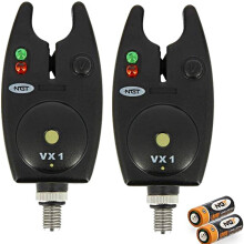 2 NGT VX1 Bite Alarms & Batteries