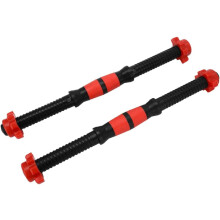 BREEZENEST 2 x Dumbbell Bars 40cm - Adjustable Weight Dumbbell Bar Set with Collars, Steel & ABS Construction for Home Gym Strength Training, Bodybui