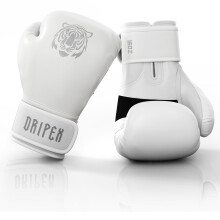Dripex Boxing Gloves for Men Women Youth, Boxing Training Gloves | for Heavy Bag Workout, Muay Thai, Kickboxing, Sparring Punching White tiger 16oz