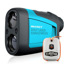 Mileseey Professional Precision 660Yards Golf Range Finder with Slope Compensation, 0.55yard Accuracy, Flag Pin Lock, 6X Magnification, Scan Measure