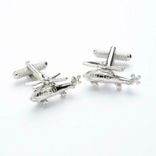 Onyx Art London Helicopter Chopper Flying Mens Cufflinks