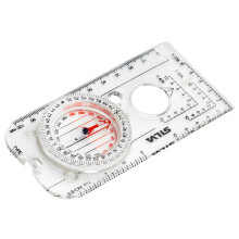 Silva Compass Navigation - Nr 4 - Graduated in Mils & Degrees - Scale 1:25k 1:40k 1:50k mm & in - For Professionals - Rotatable Housing - Military Co