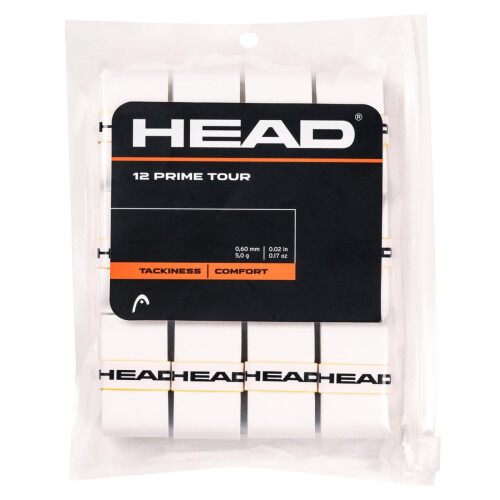 HEAD HEAD Prime Tour Overgrip 12 Pack White