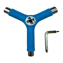 Multi-Function Skate Y-Tool, Portable Skateboard Wrench Tool with Allen Key Screwdriver for Skateboard Maintenance