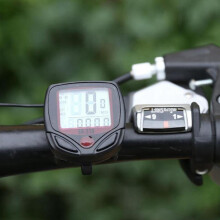 4X Ordenador de Bicicleta A Prueba de Agua, Odómetro, Velocímetro, Pantalla LCD, Ordenador de Ciclismo, Velocímetro, Cronómetro con Cable