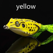 (40mm, YELLOW) 1Pcs Frogs Fish Bait Simulation Software for Toads Frogs Fish Bait Animal Bait Outdoor Fishing Accessories with Multiple Styles