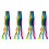 4X Rainbow Windsock Wind Streamer Flag Garden Camping Decoration Flag 70CM 1