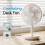 Oscillating Desktop Fan with 5 Gear Wind Speeds, USB Rechargeable, 4000mAh 3