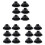 18 Pcs Joist Support Pedestals, Adjustable Decking & Flooring Support Pedestal for Deck, Timber Base 1